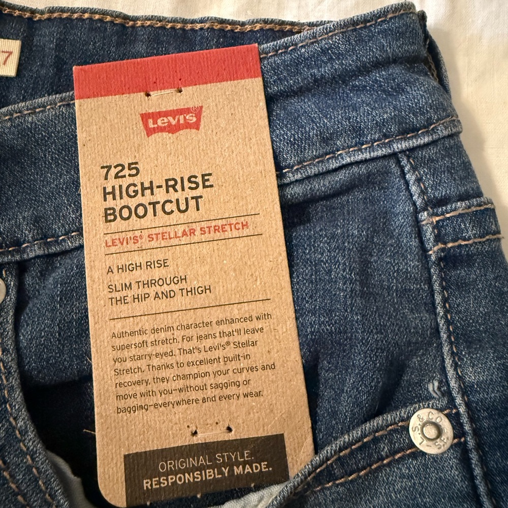 Levi's High-Rise Bootcut Jeans in Classic Blue